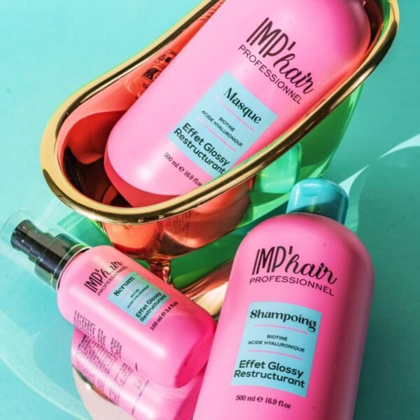 ImpHair Biotine - Sans Sulfates- Effet Glossy : Shampoing, Masque & Sérum