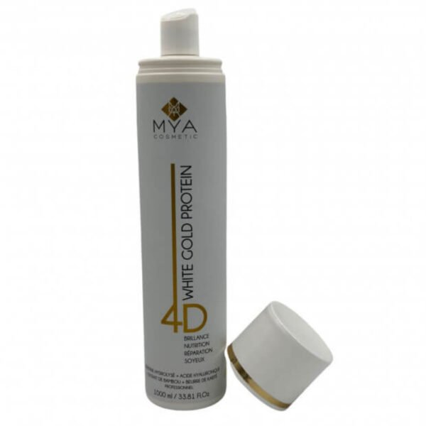 Lissage Protéine White Gold Protein 4D MYA Cosmetic 1L – Soin Réparateur Sans Formol