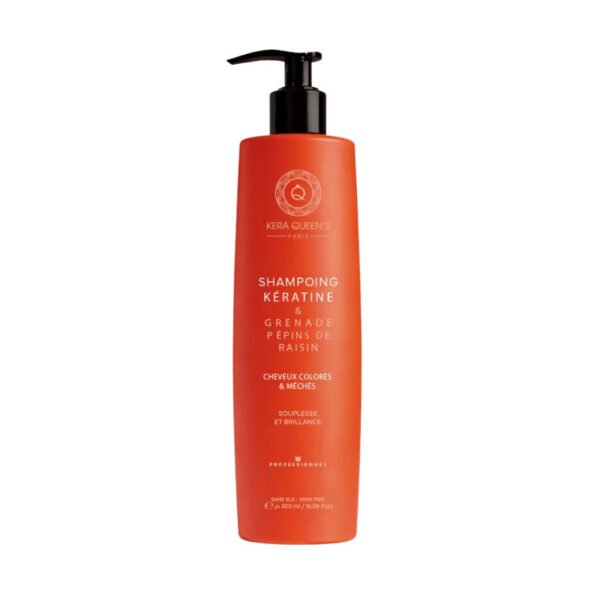 Kit Trio Rituel Kératine Grenade & Pépins de Raisin Kera Queen's – 500 ml + 500 ml + 100 ml