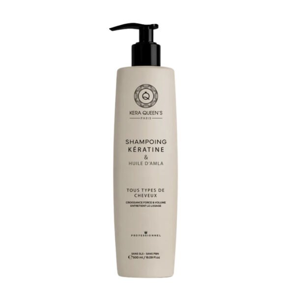 Kit Trio Rituel Kératine & Huile d'Amla Kera Queen's – 500 ml + 500 ml + 100 ml