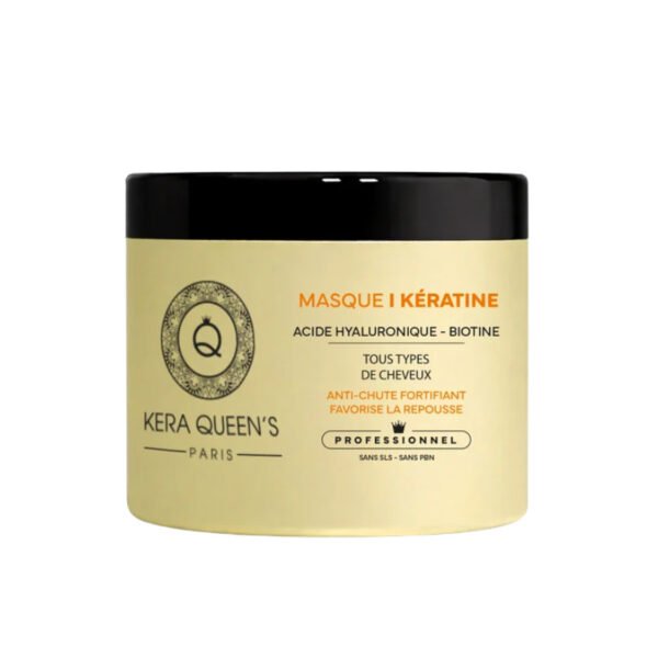 Kit Trio Rituel Kératine, Biotine & Acide Hyaluronique Kera Queen's – 500 ml + 500 ml + 100 ml