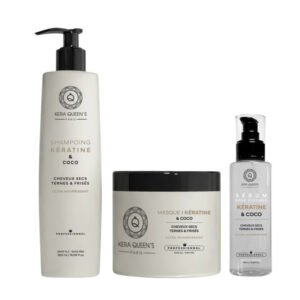 Kit Trio Rituel Kératine & Coco Kera Queen's – 500 ml + 500 ml + 100 ml